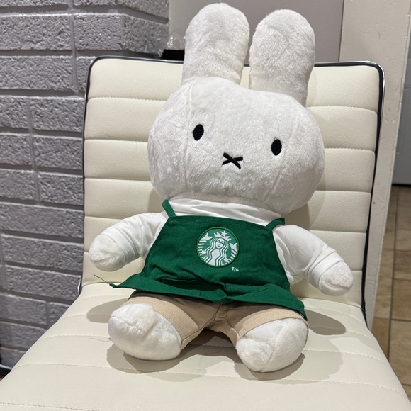 Starbucks Accessories - Starbucks Miffy in Green Apron Plush ‼️Large Size‼️